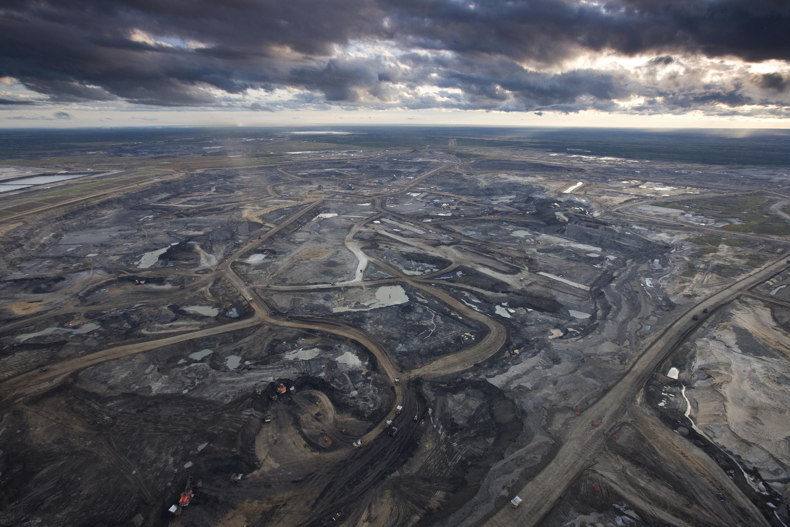 Syncrude Aurora Oil Sands Mine, north of Fort McMurray, Canada.