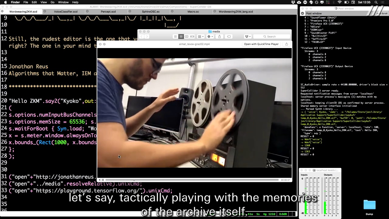 Jonathan Reus at Creative Coding Utrecht “10 minute live coding challenge”